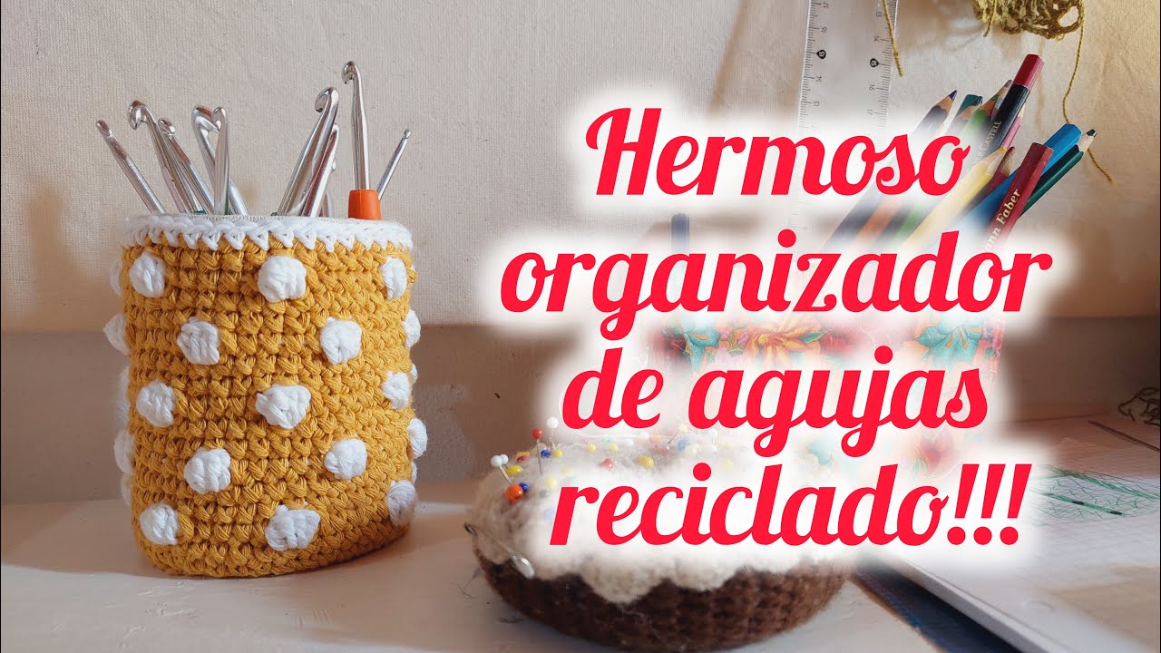 porta agujas a crochet