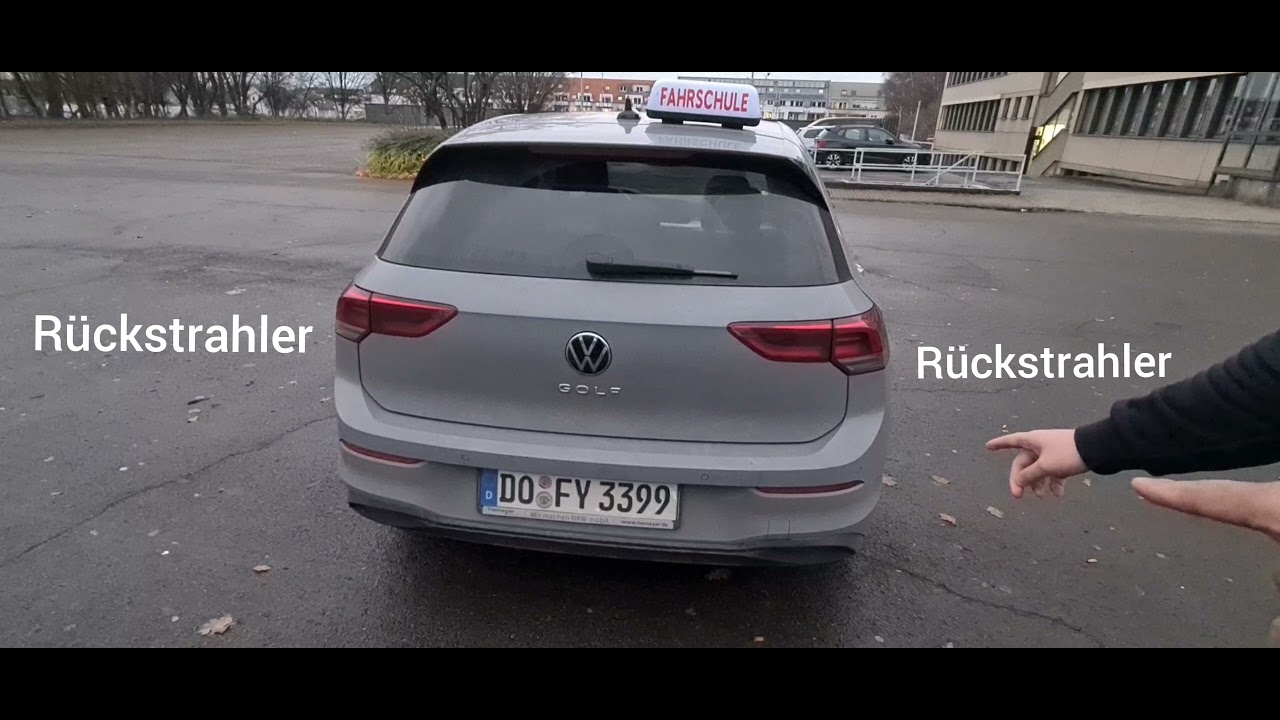 Abfahrtkontrolle & Prüfungsfragen für die Fahrerlaubnis der Klasse B für den Golf 8