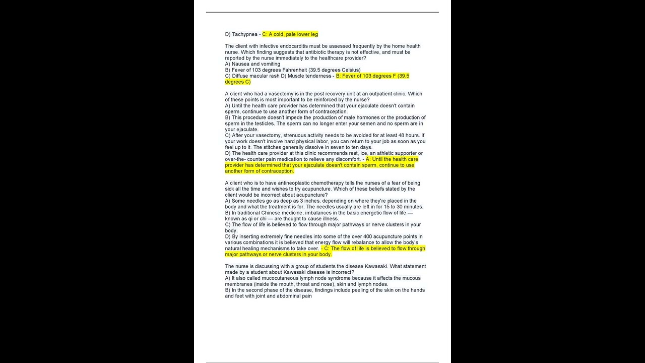 HESI RN Exit Exam 160 QA #2  Updated for fall 2022 pdf