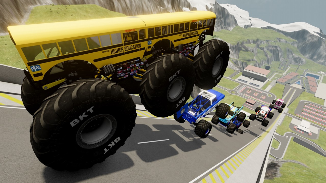 #002 BeamNG Drive  |  Epic monster trucks  Hight Speed jumps super stunts & crashing