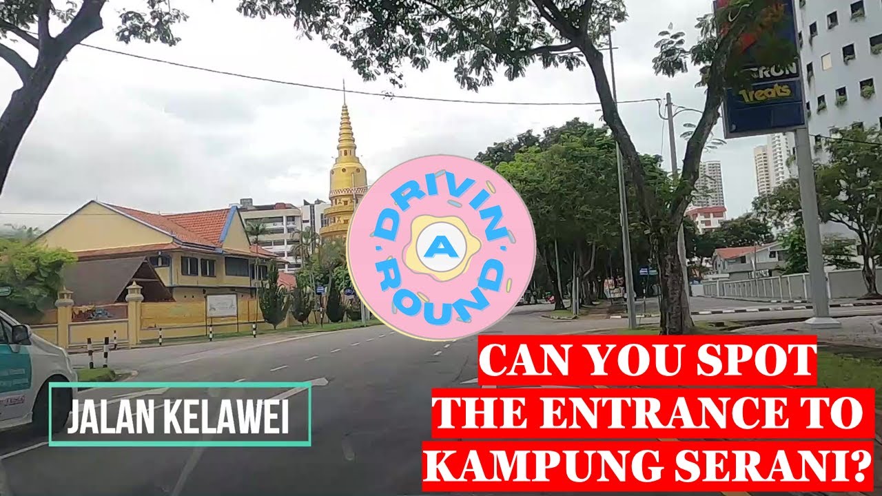 Driving on Jalan Kelawei, Penang in the Rain | Calming Bali Music