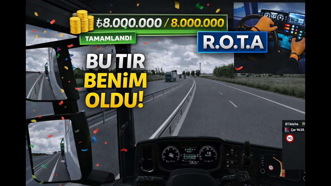 10.Gün 8.000.000 TL’YE ULAŞTIK! 🚛 BU TIR BENİM OLDU! | Aydın ➜ Kahramanmaraş (R.O.T.A ile başardık)