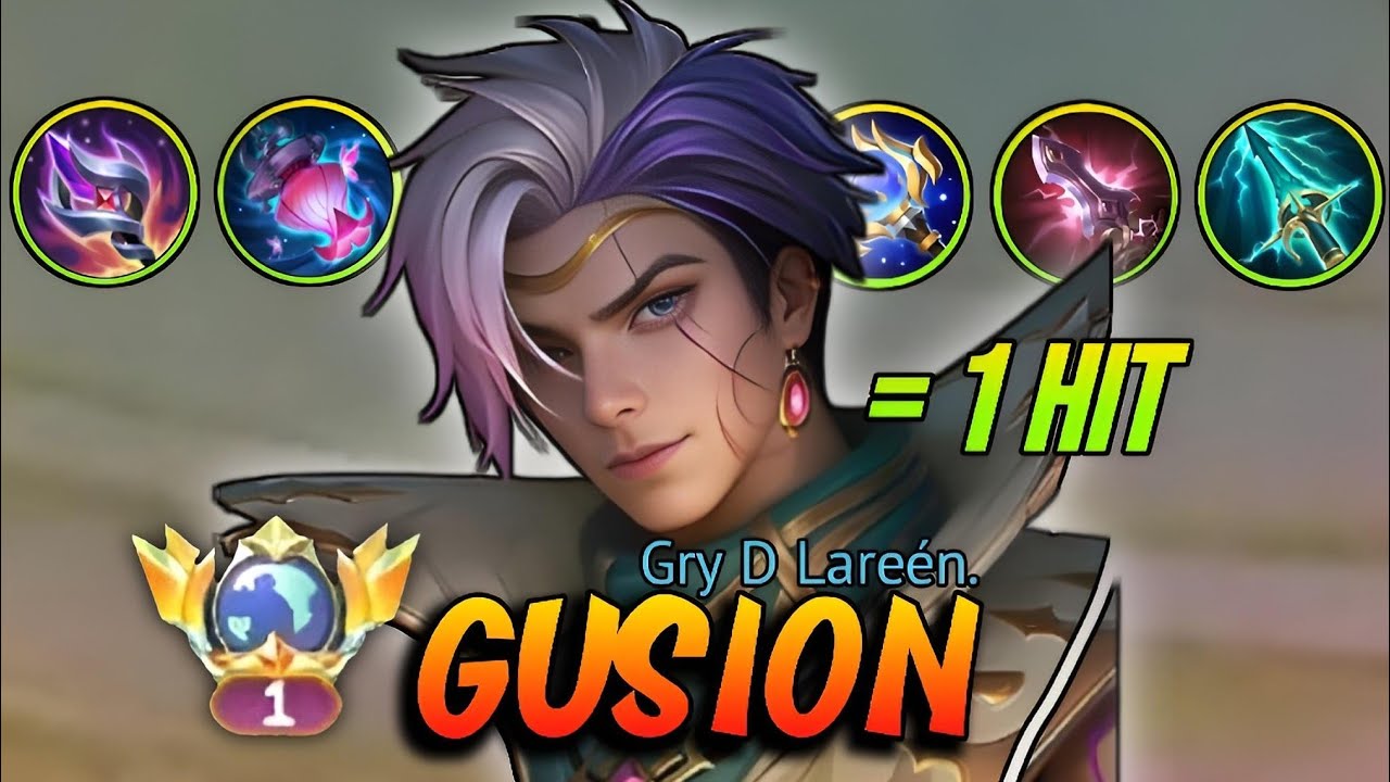 TOP GLOBAL GUSION NEW META BUILD & EMBLEM 2025😈 (try now) | Mobile Legends 