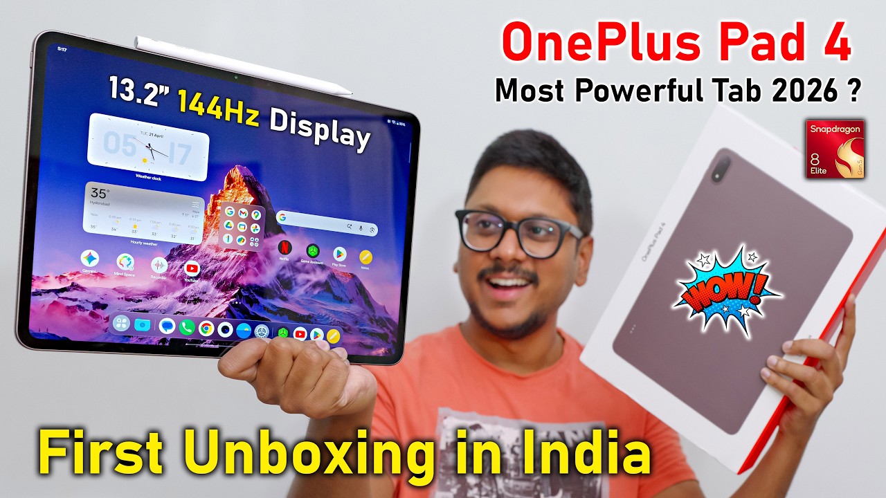 Baap of All Tabs 2026..? 🤯 OnePlus Pad 4 First Unboxing in India !!🔥