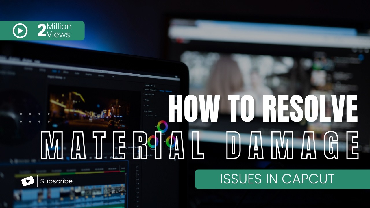 how to resolve material damage issues in capcut ?