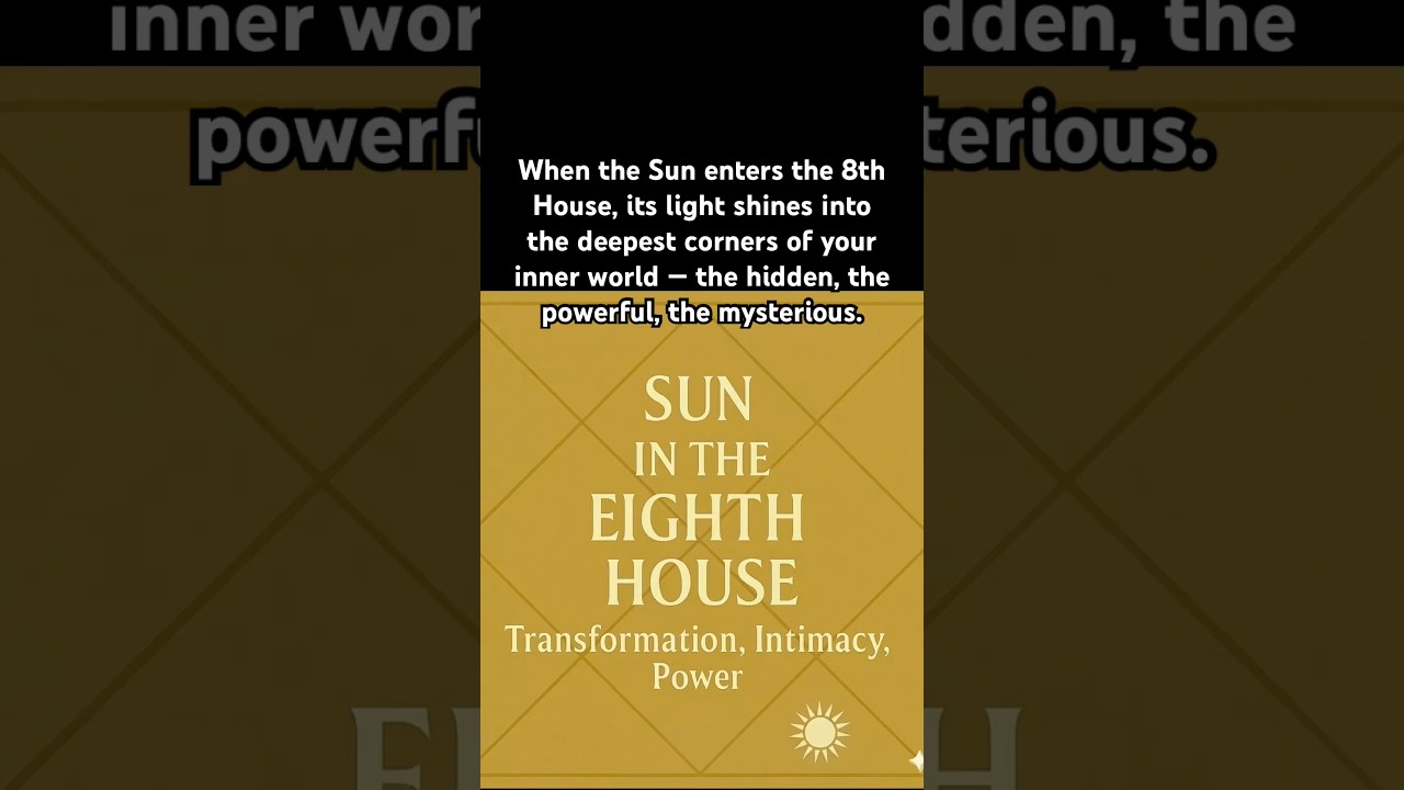 Sun in 8th House 
