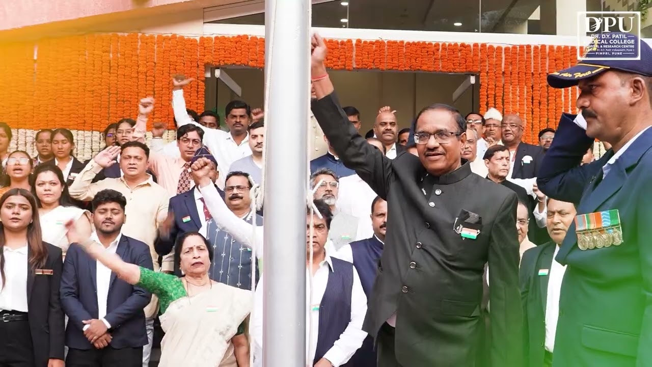 Republic Day 2026 at Dr. D. Y. Patil Medical College, Hospital and Research Centre, Pimpri, Pune.