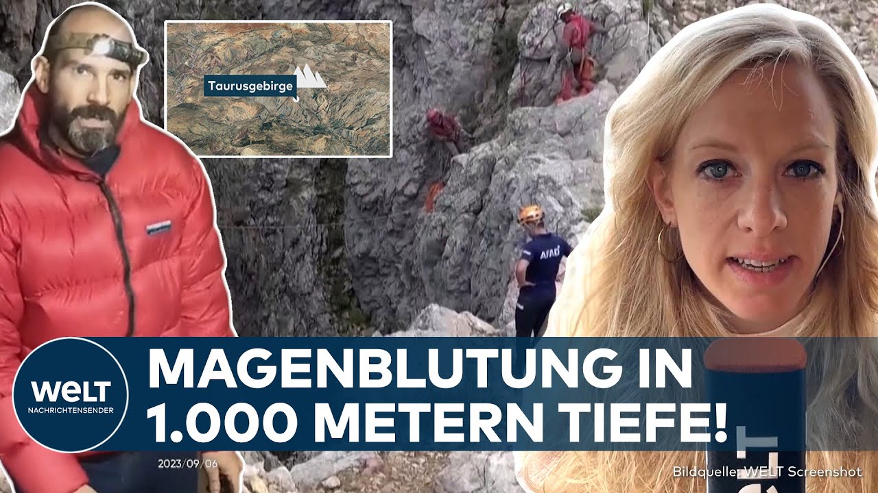 HÖHLEN-DRAMA IN DER TÜRKEI: Forscher erkrankt in 1000 Metern Tiefe - Rettungsaktion gestartet