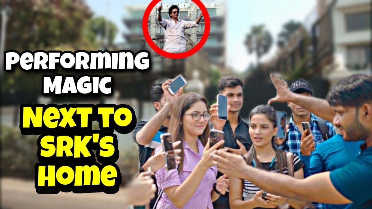 Performing Magic infront of Mannat (Srk House) | Magical Day In Mumbai | Arya Chandel