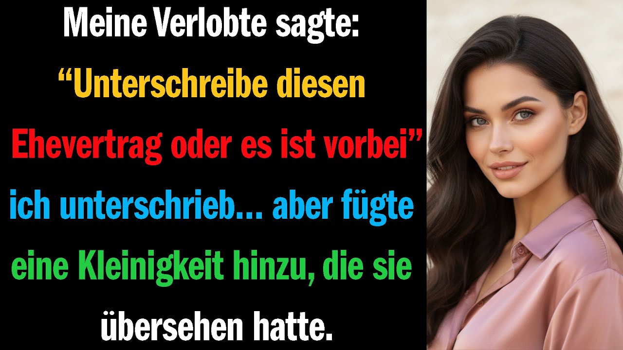 Meine Verlobte sagte: „Unterschreibe diesen Ehevertrag oder es ist vorbei