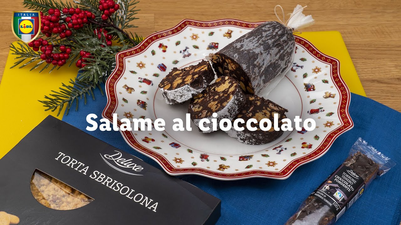 Salame al cioccolato con torta sbrisolona Deluxe | Chef in Camicia | Lidl Italia
