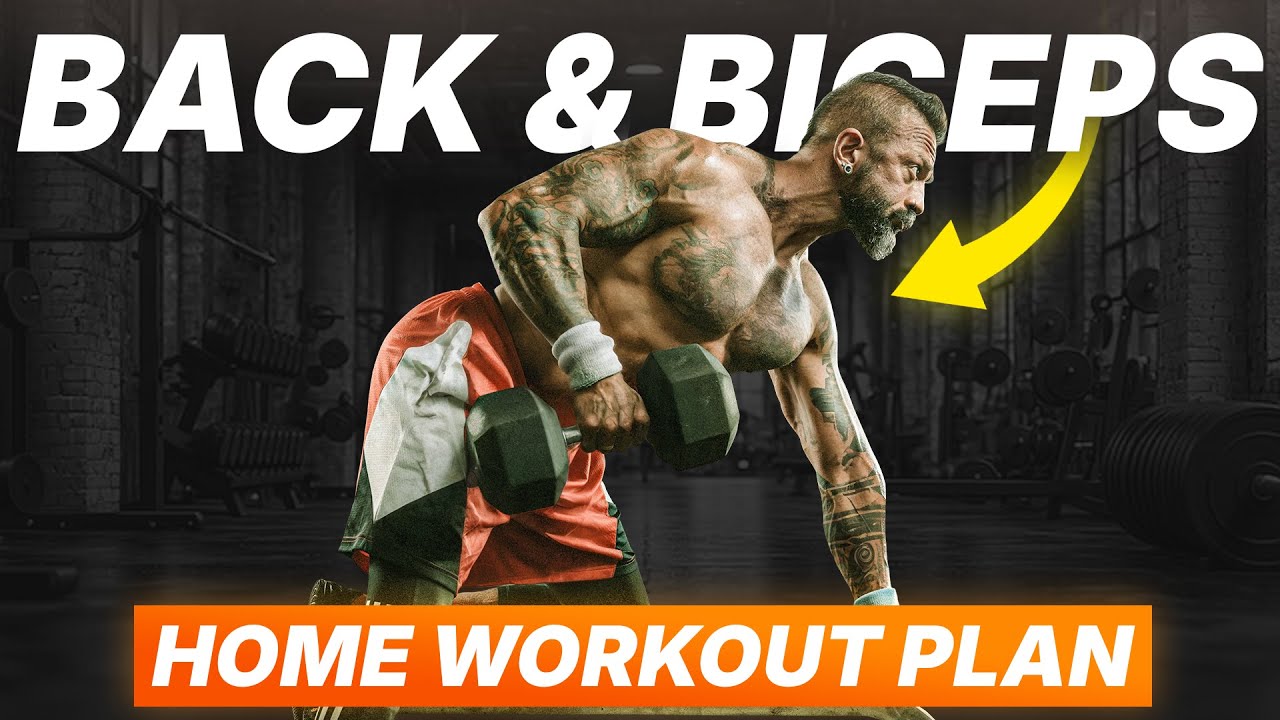 Back & Biceps Workout at Home | 20-Min Weighted Dumbbell Routine (No Gym Needed!)