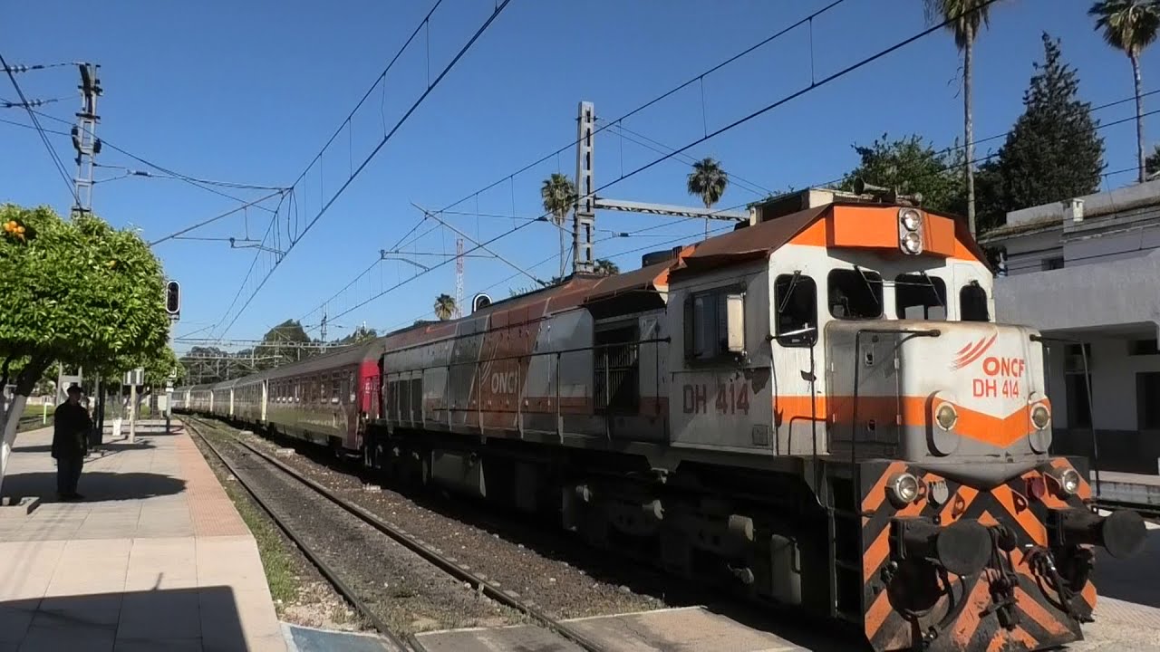 (HD) ONCF General Motors GT26 Locos on the Fez - Oujda Route - April 2019