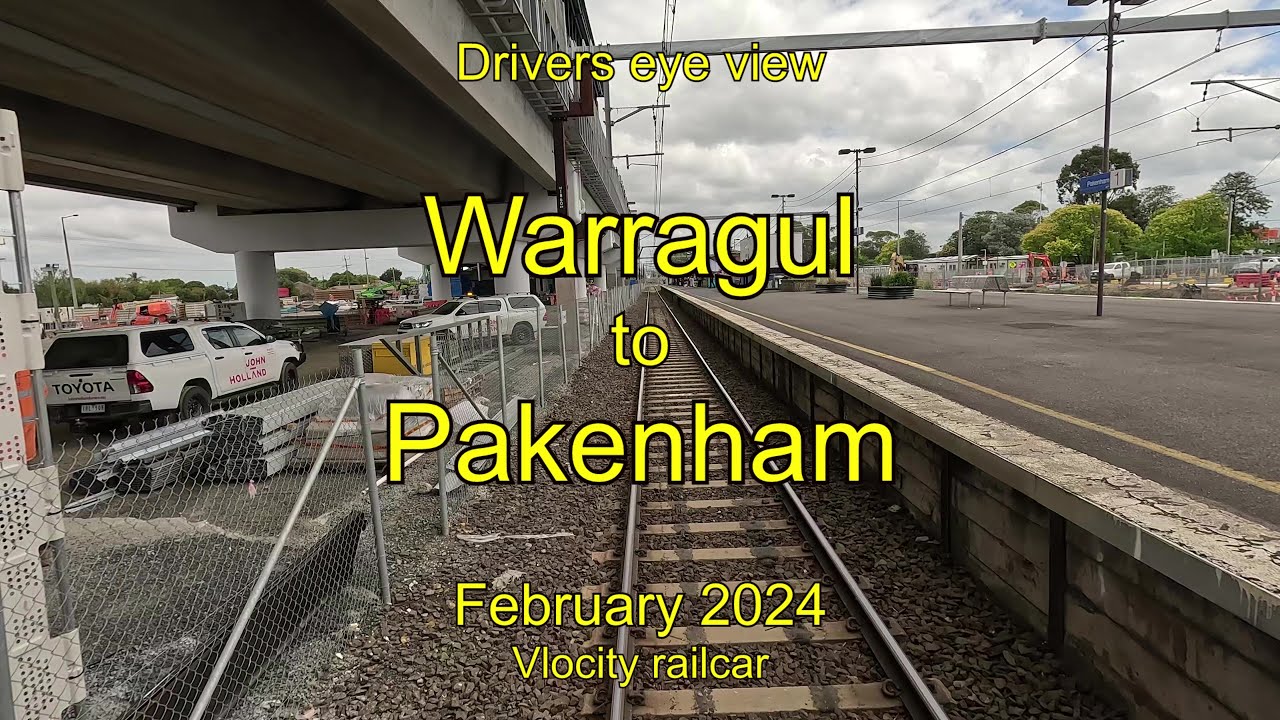 Drivers eye view, Warragul to Pakenham, VL, Feb 2024