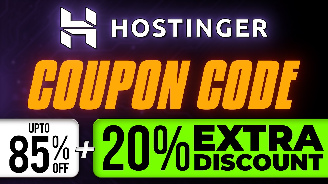 Hostinger Coupon Code Special | Hostinger Review | Best Web Hosting with Hostinger Website Builder