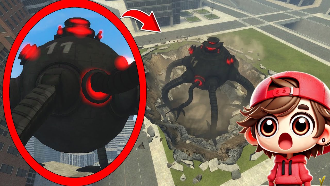 My drone CATCHES GIANT OMNIDROID V11 in REAL LIFE in Garry's Mod