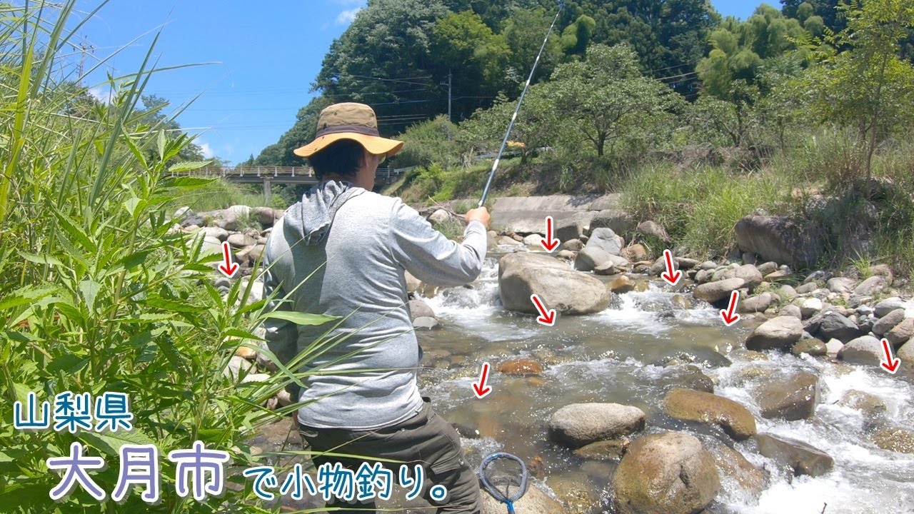 いたる場所に〇〇〇が！ 山梨県 大月市で小物釣り。