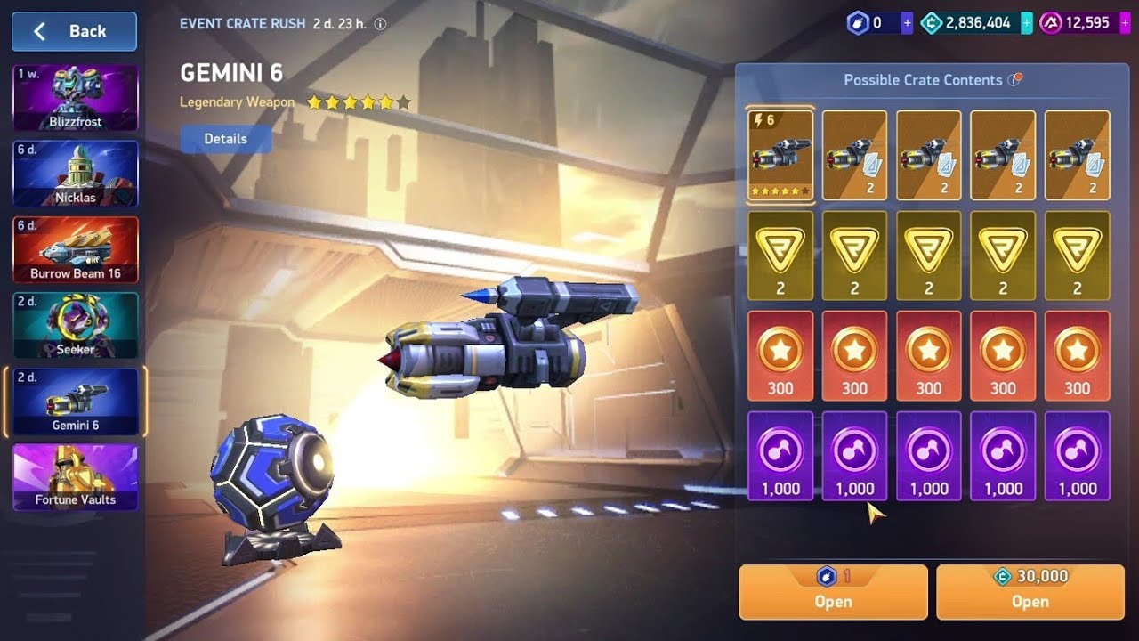 Gemini 6 Crate Rush 🎉 | Lengendary Guided Weapon | Banged it only for 600000 credits |