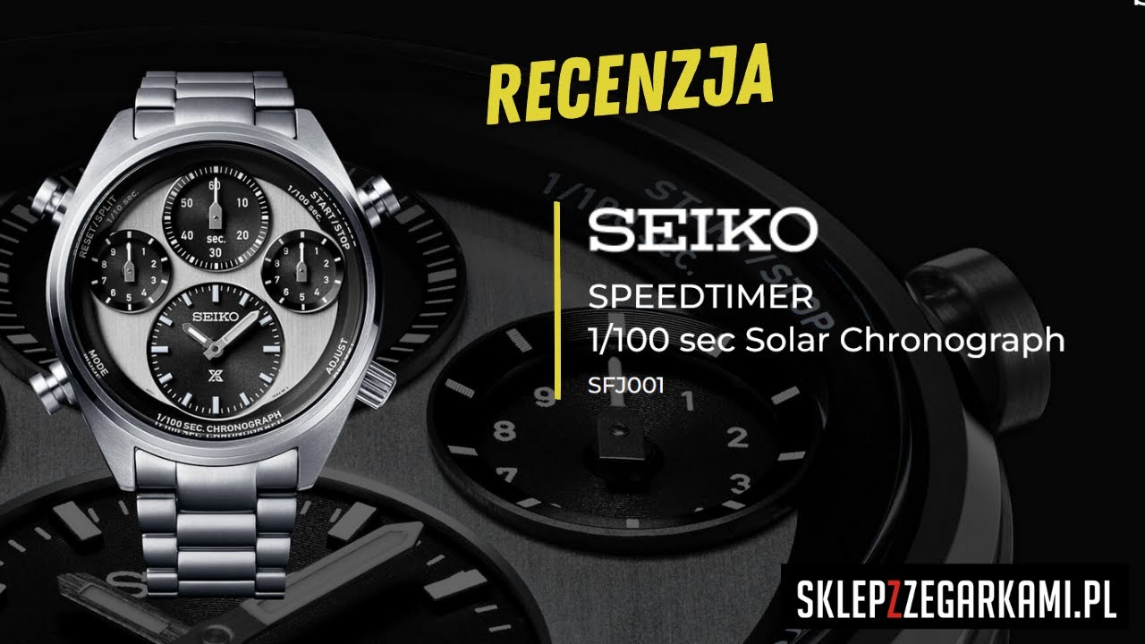 Seiko Speedtimer 1/100 sek solar chronograf - Recenzja zegarka ⌚️