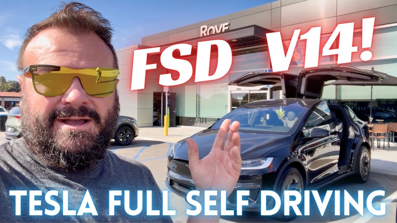 Посмотрите, как эта Tesla Model X возит меня по городу с системой FSD V14.