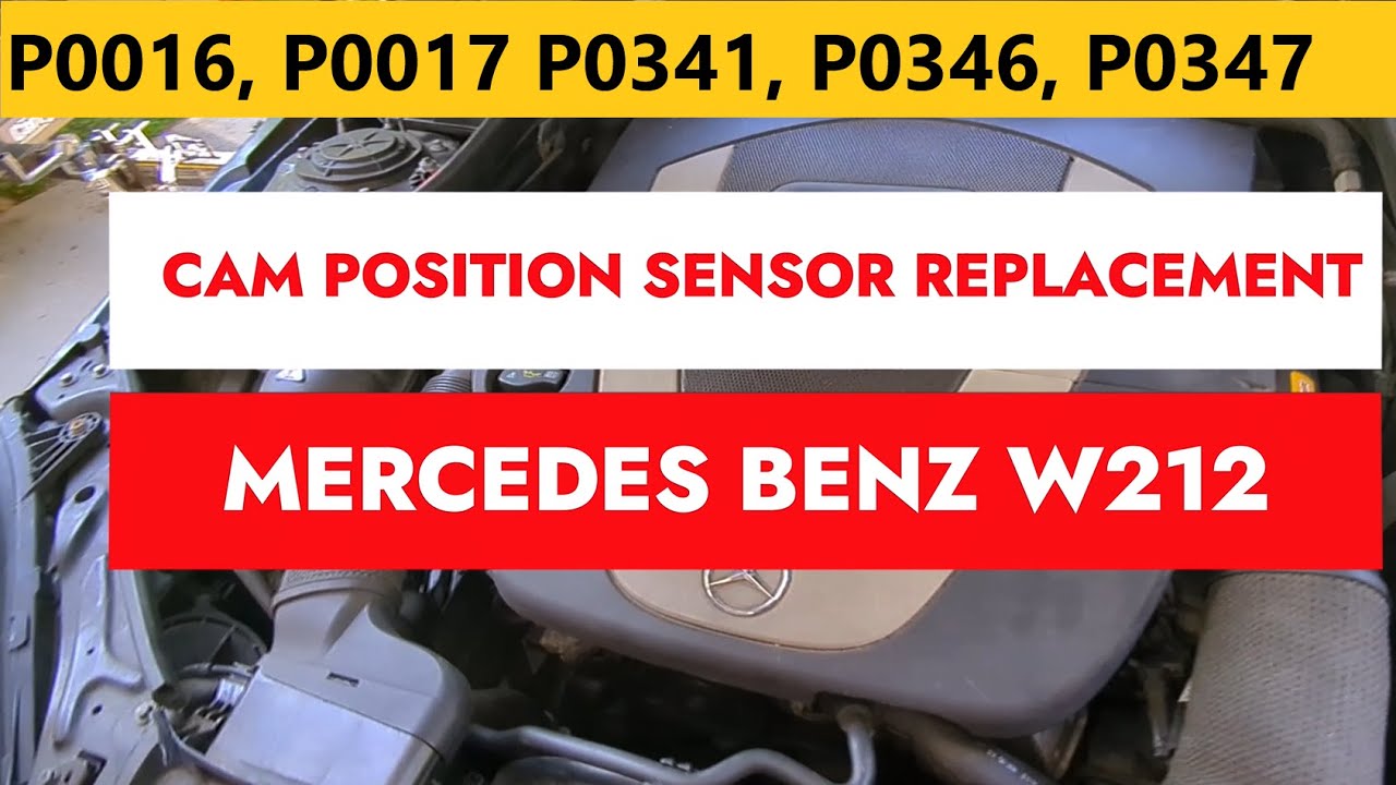 Замена датчика положения распредвала и магнитного регулятора Mercedes Benz — W212 E-класс