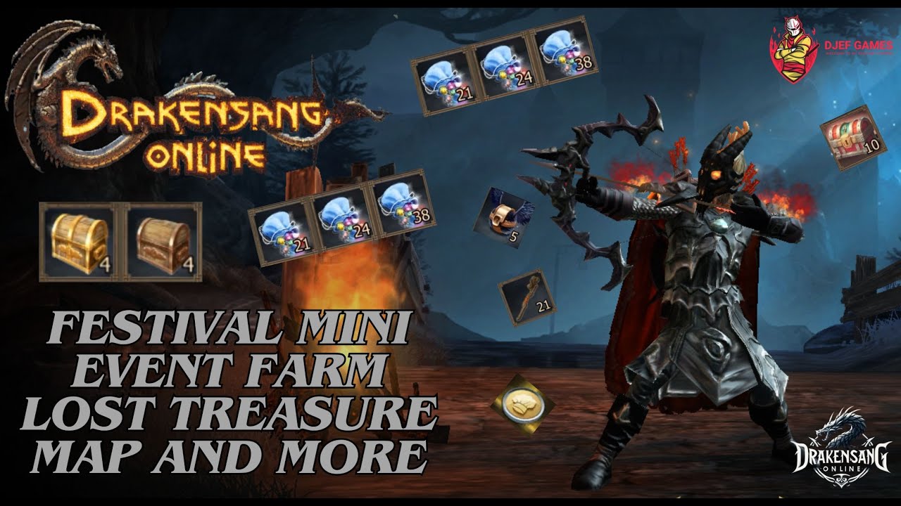 Drakensang Online - Festival Mini Event Easy Farm, Lost Treasure Map & More Drakensang, Dso, mmorpg