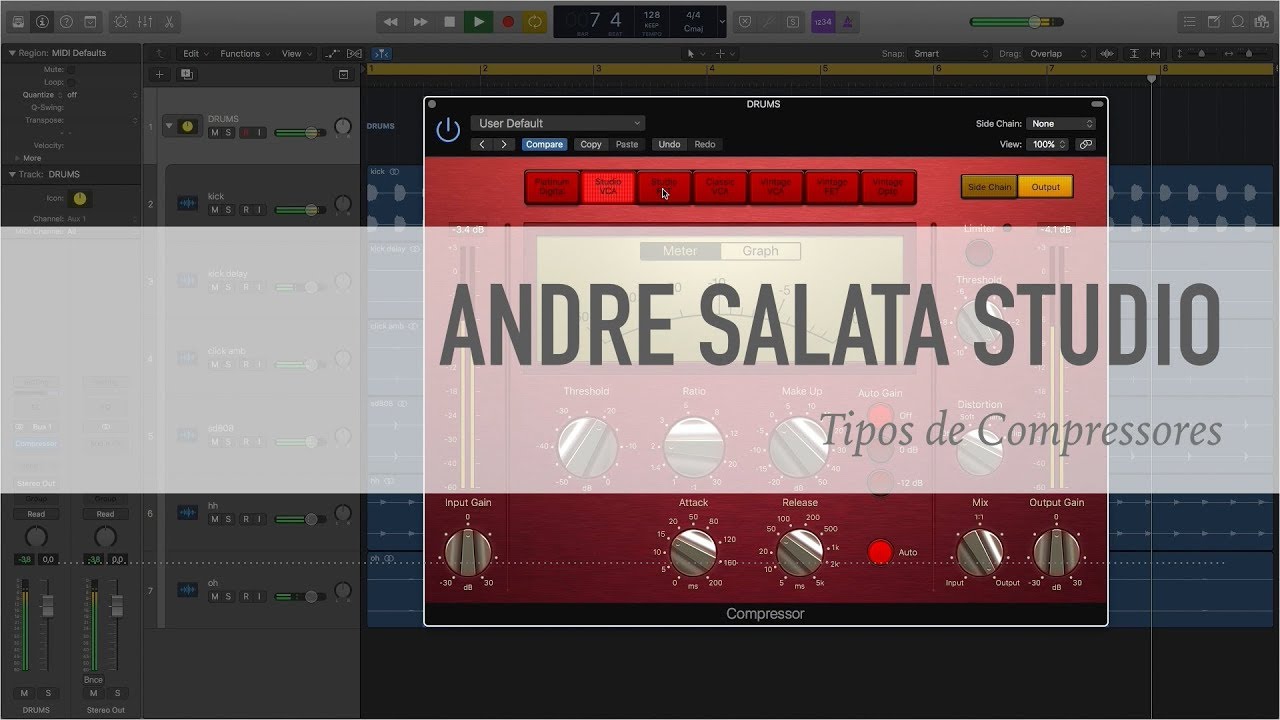Tipos de Compressores de Áudio