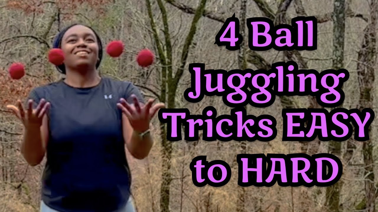 BEST 4 Ball Juggling Tricks from EASY to HARD | Top 4 Ball Juggling Tricks