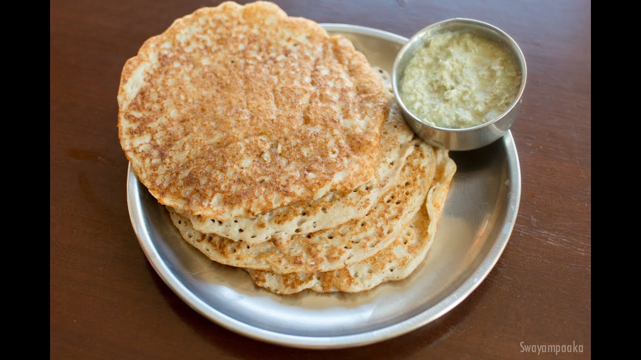 Steel cut oats recipe | Set Dosa recipe using Oats | Oats set dosa | Gluten free and Vegan Breakfast
