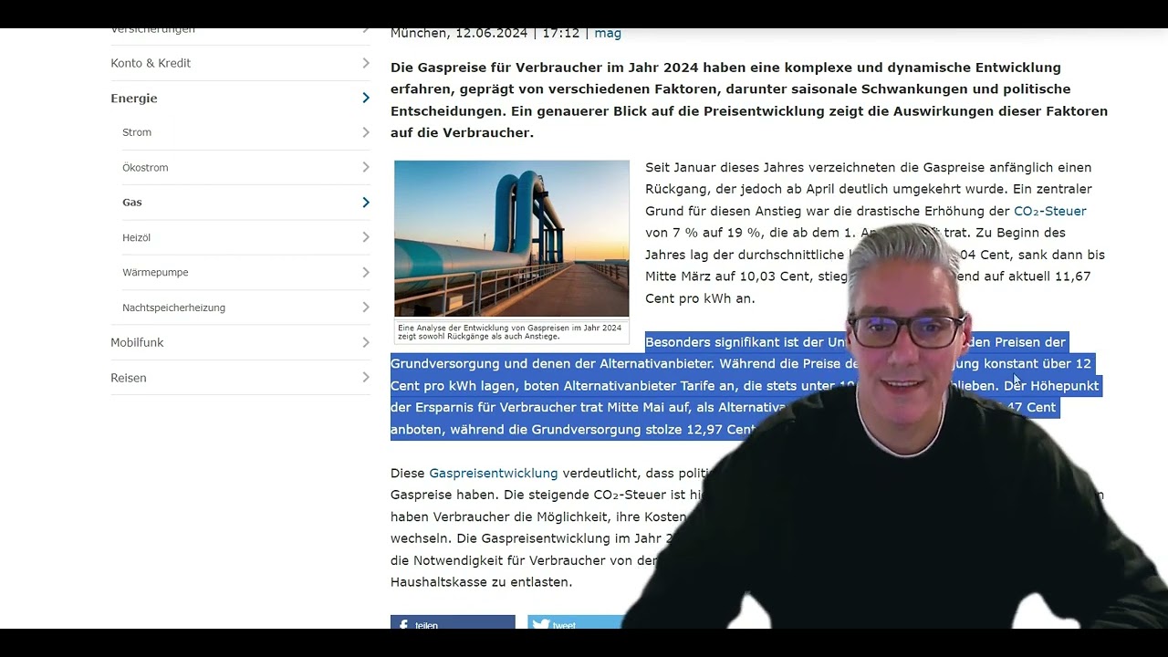 Energiemarkt Report - Energiemarkt aktuell 6-2024: Strom und Gaspreise steigen?