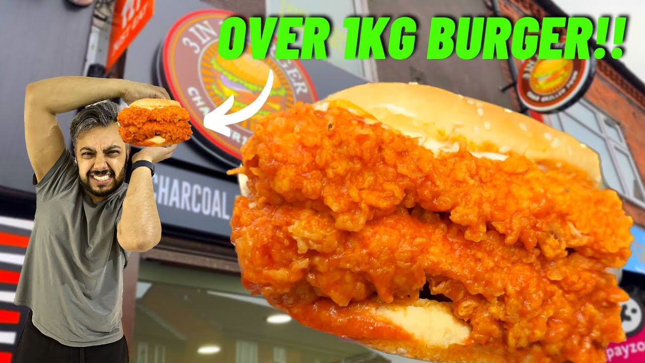 This Spicy Chicken Burger Was An Arm WORKOUT & Messy! | Amazing Smashed Burgers | 3 In 1 Burger