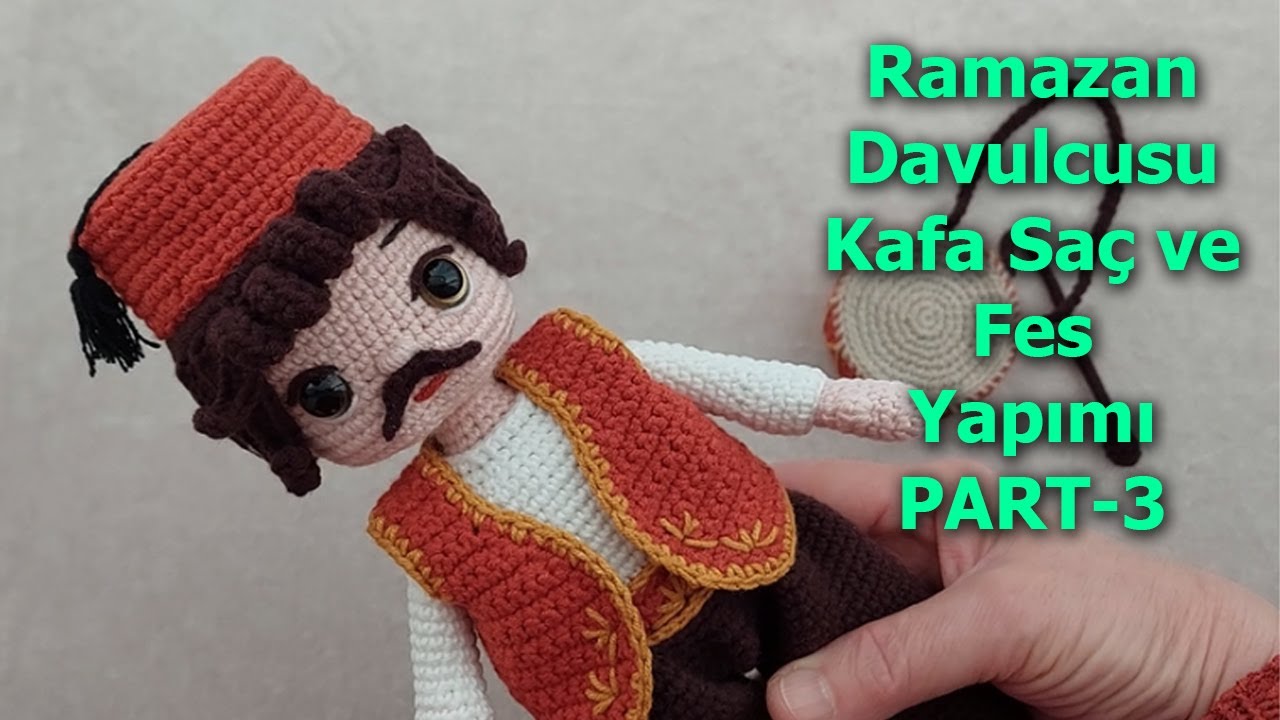 Amigurumi Ramazan Davulcusu 3. Bölüm (amigurumi doll Pattern English subtitle)