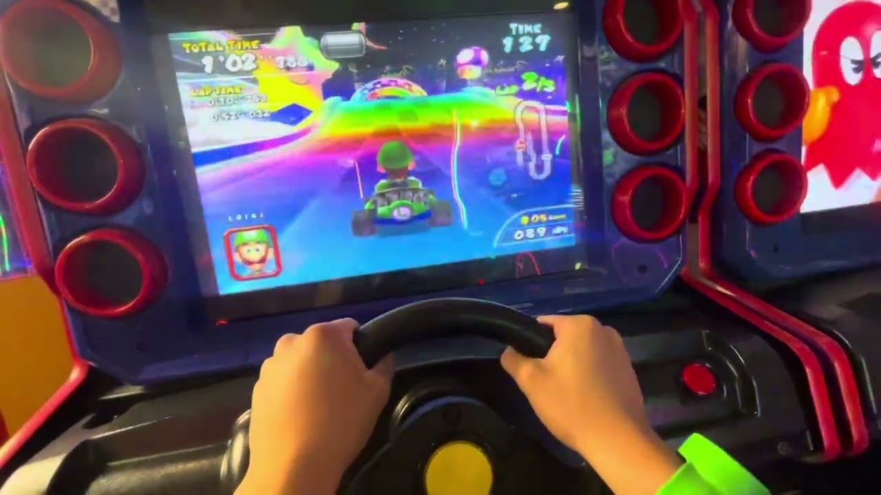 Mario kart arcade gp 2 (time trial) (Rainbow coaster) (attempt 2)