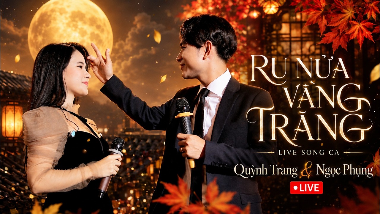 Cặp Đôi Quỳnh Trang & Ngọc Phụng TÌNH BỂ BÌNH khi hát live ca khúc Ru Nữa Vầng Trăng
