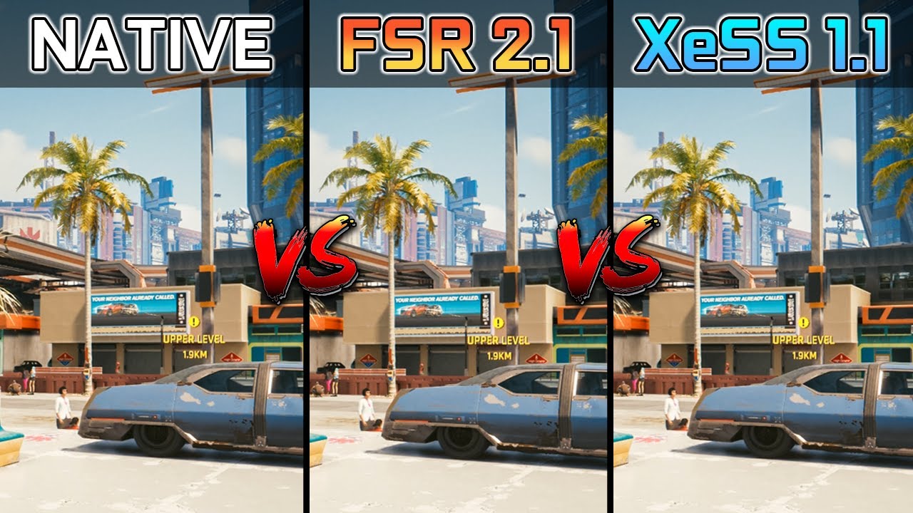 Native vs FSR 2.1 vs Intel XeSS 1.1