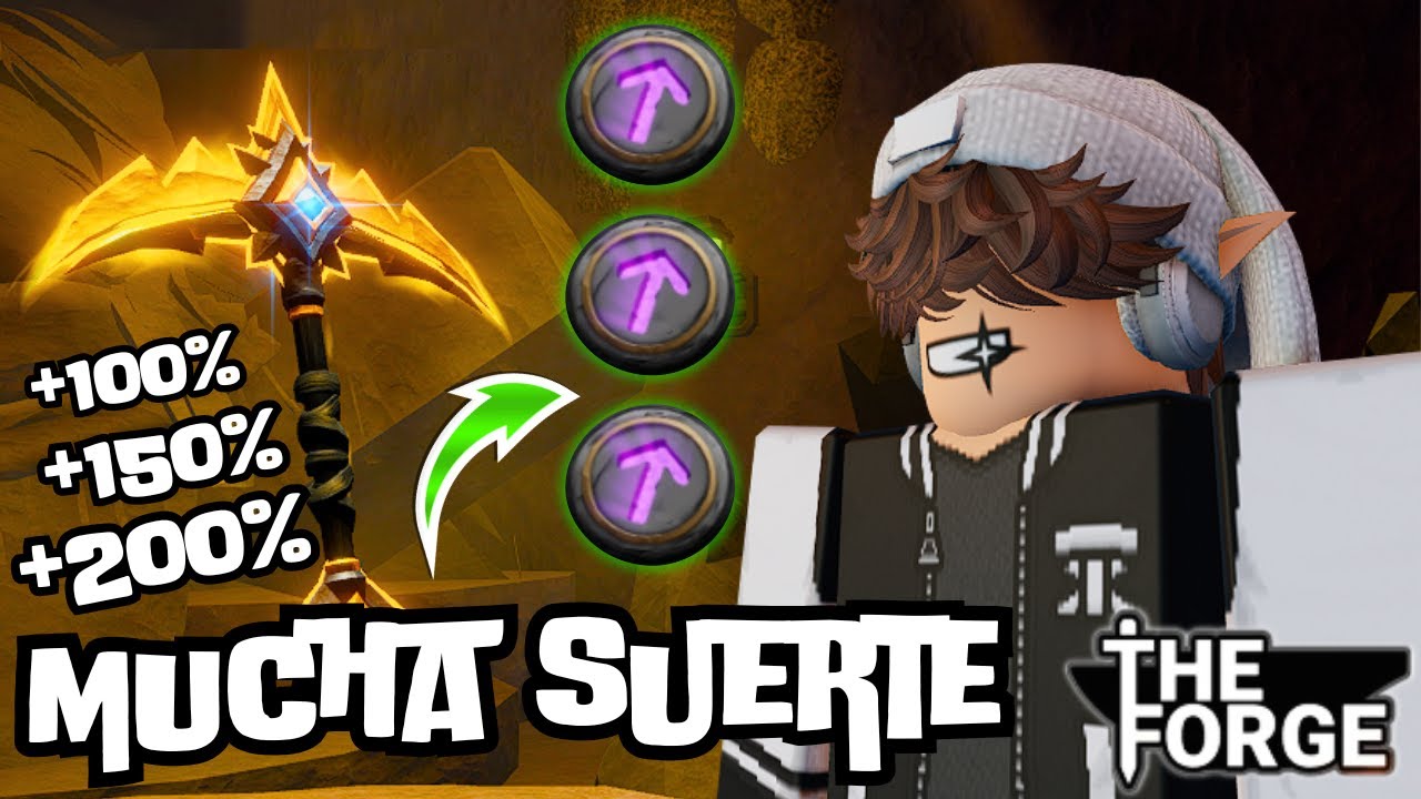 COMO CONSEGUIR RUNAS DE LA SUERTE EN THE FORGE - ROBLOX