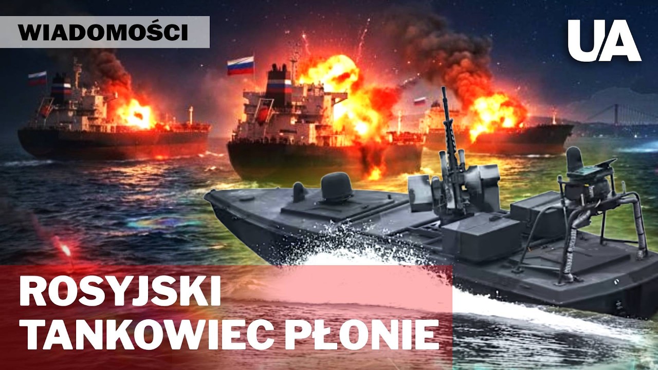 AGRESYWNA FAZA SANKCJI: Czy Ukraina stoi za podpaleniem tankowca ROSYJSKIEJ FLOTY CIENI?