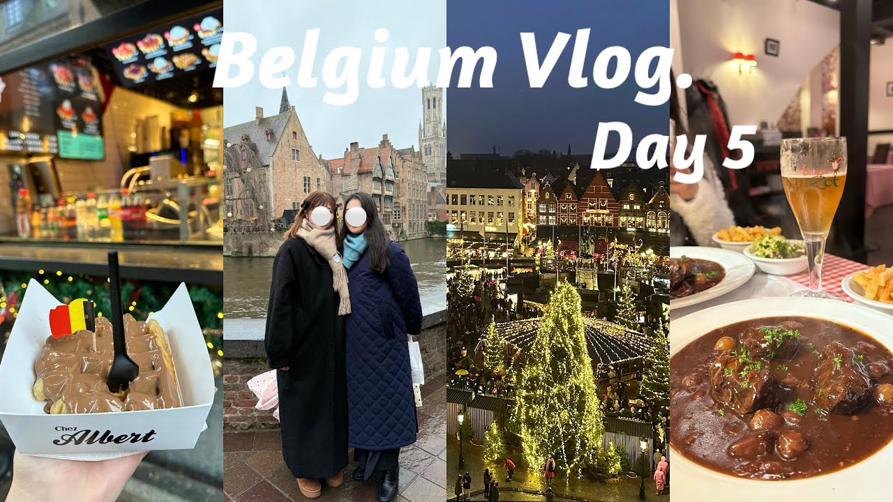 【ベルギーvlog】ブルージュに行ったらまるで絵本の世界だった🇧🇪📚🪄| DAY5 |