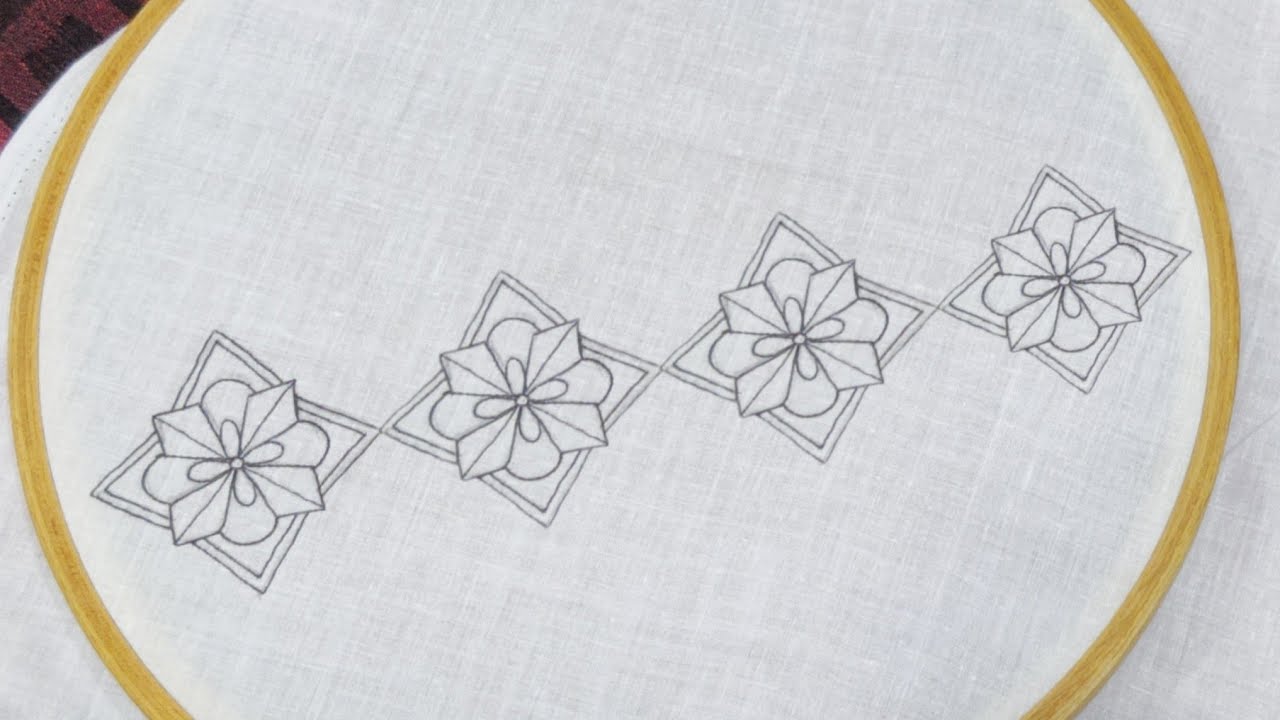 Fancy Border Embroidery Design (Hand Embroidery Work)