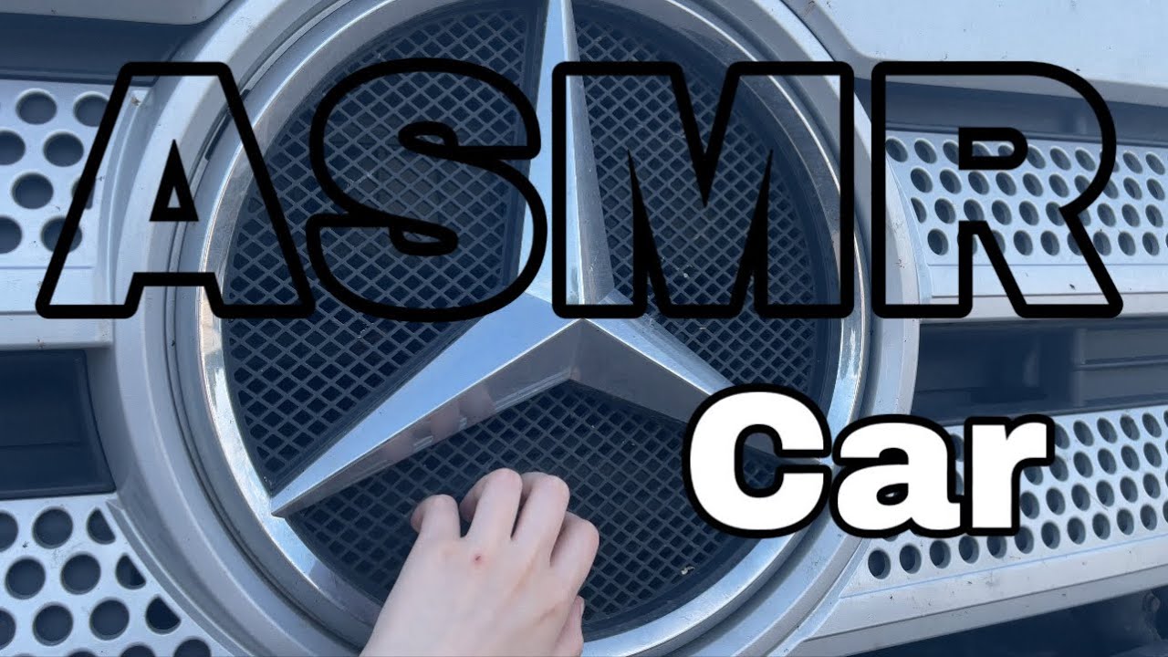 🫨ASMR machine no talking aggressive tapping scratching car Mercedes WOOOW🔥