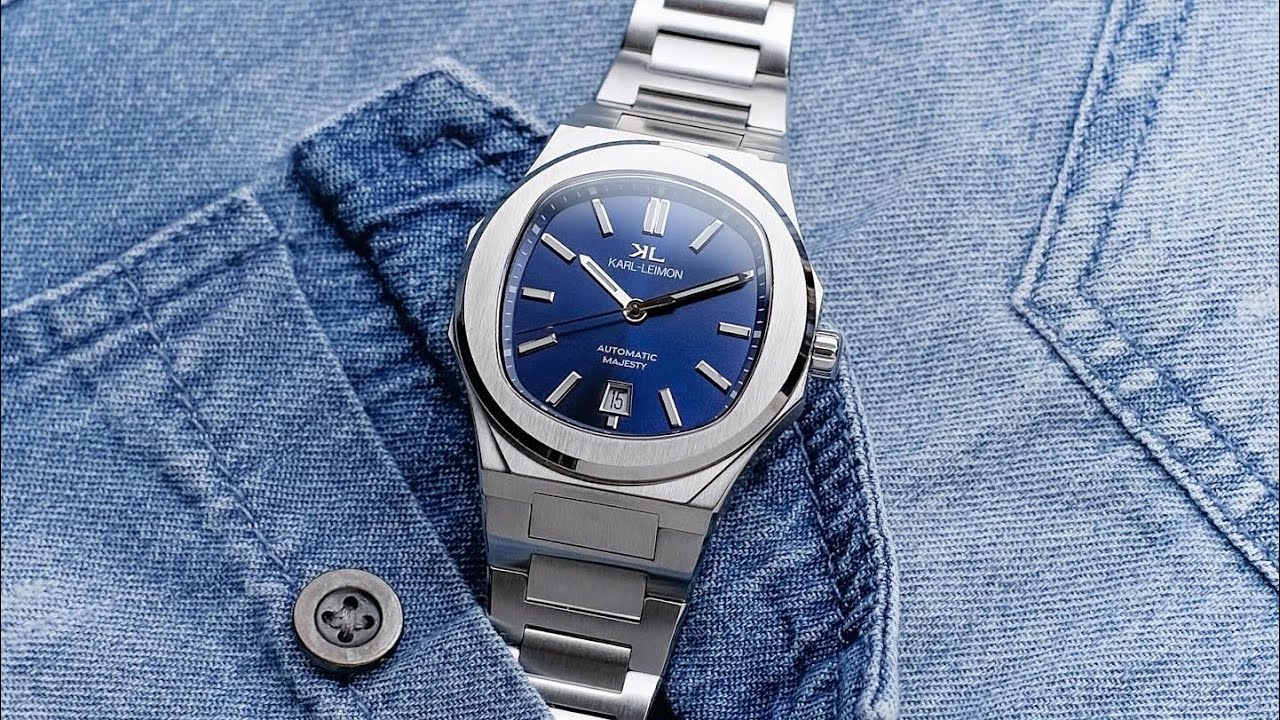 Unboxing Karl Leimon Majesty 3hands Automatic - Blue Dial