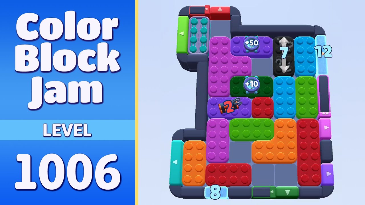 Color Block Jam Уровень 1006 (1007) | Все головоломки решены! 🎯