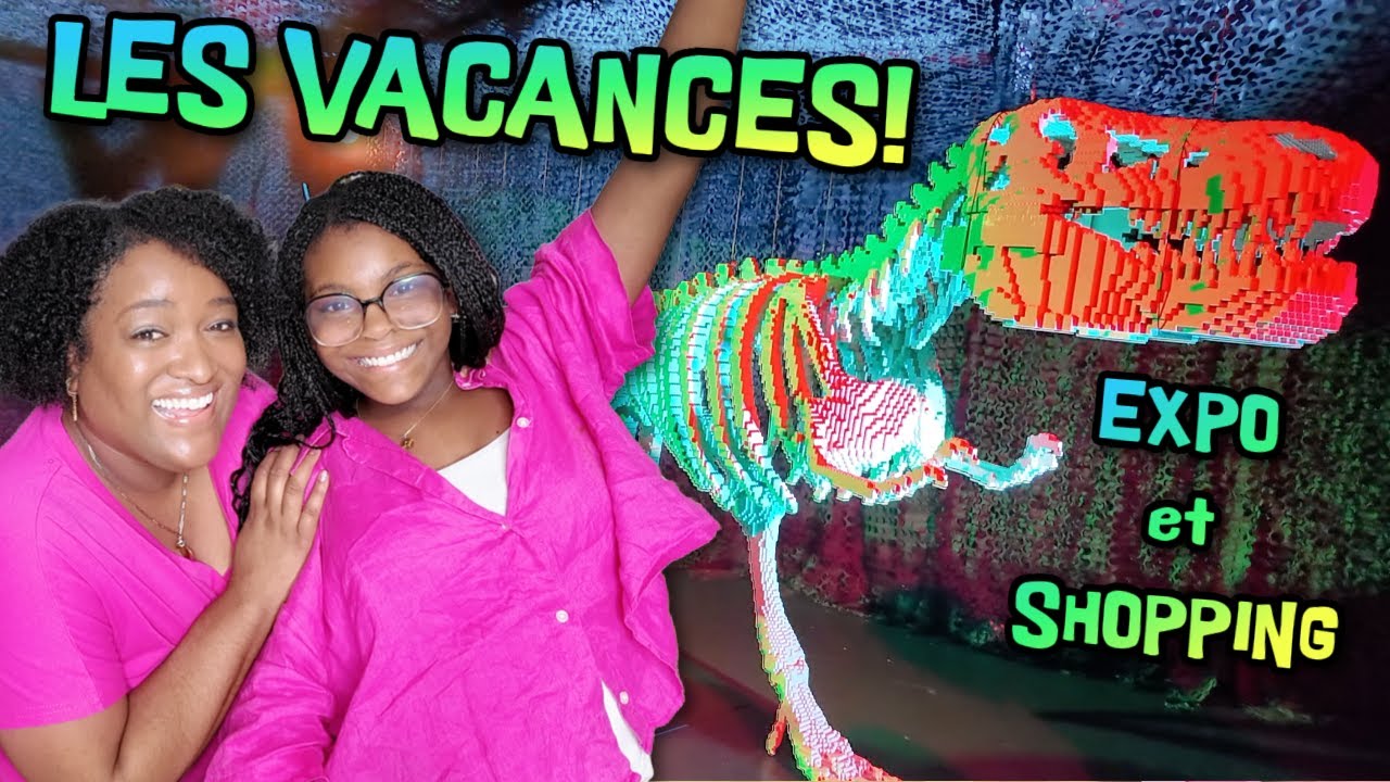 DEJA EN VACANCES: UNE EXPO IMPRESSIONNANTE  et HAUL NORMAL ! Vlog de maman Aurélie et Maellia