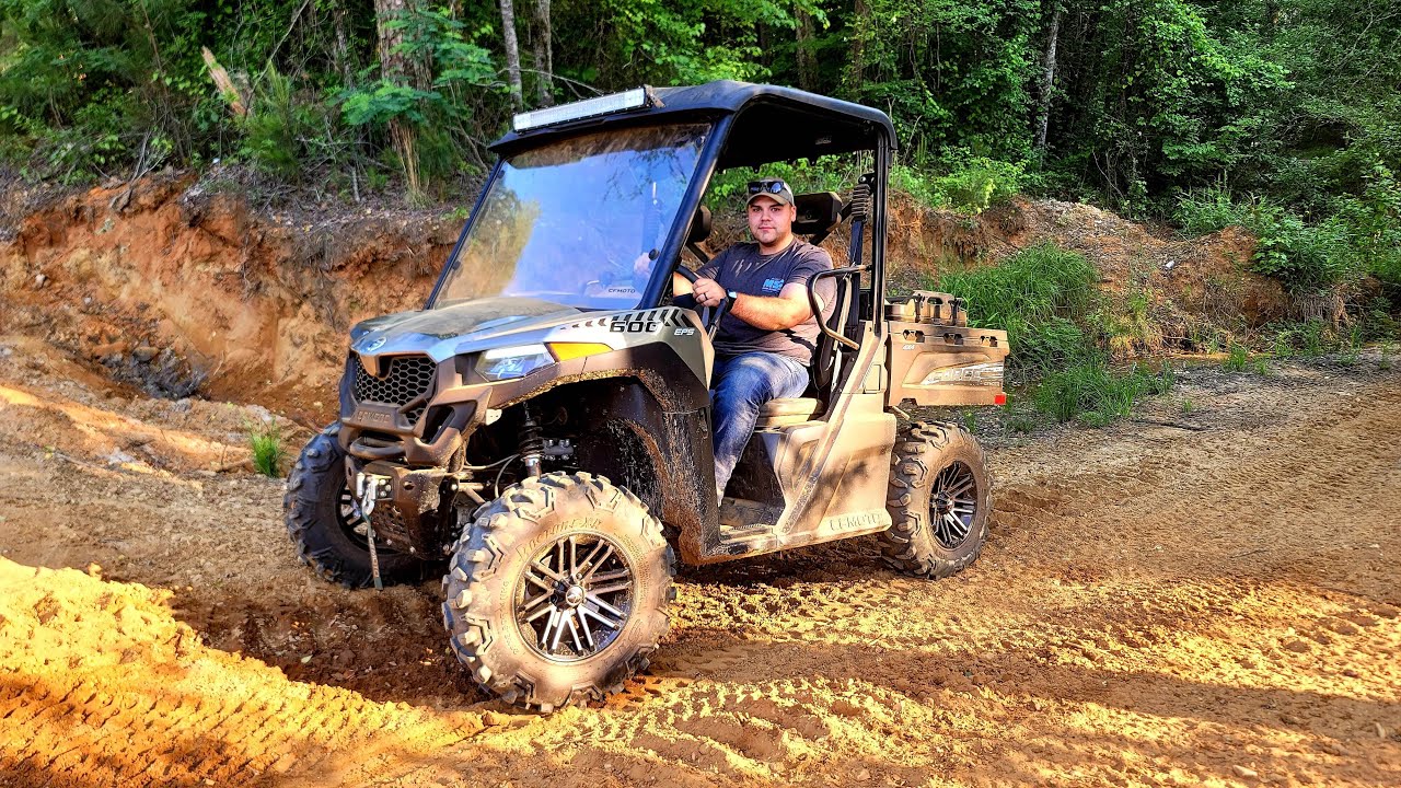 2022 CFMOTO UFORCE 600 Trail Riding Action Footage