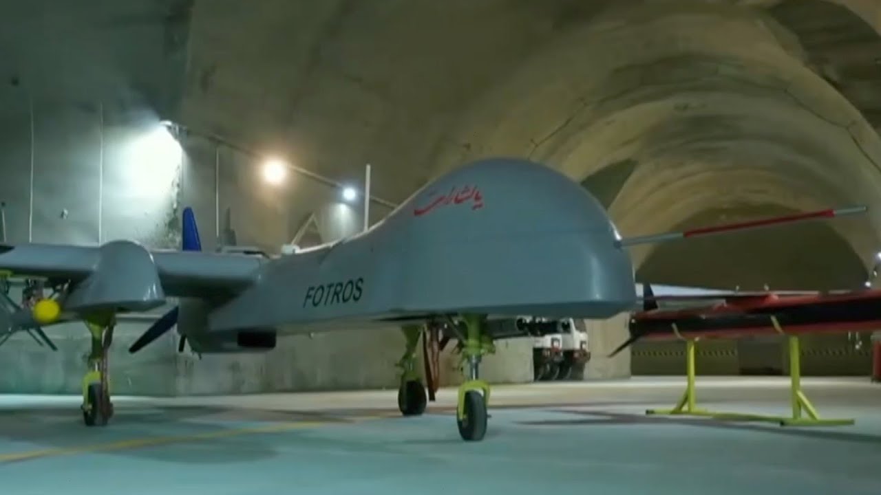 Iran unveils underground air force base with drones and missiles