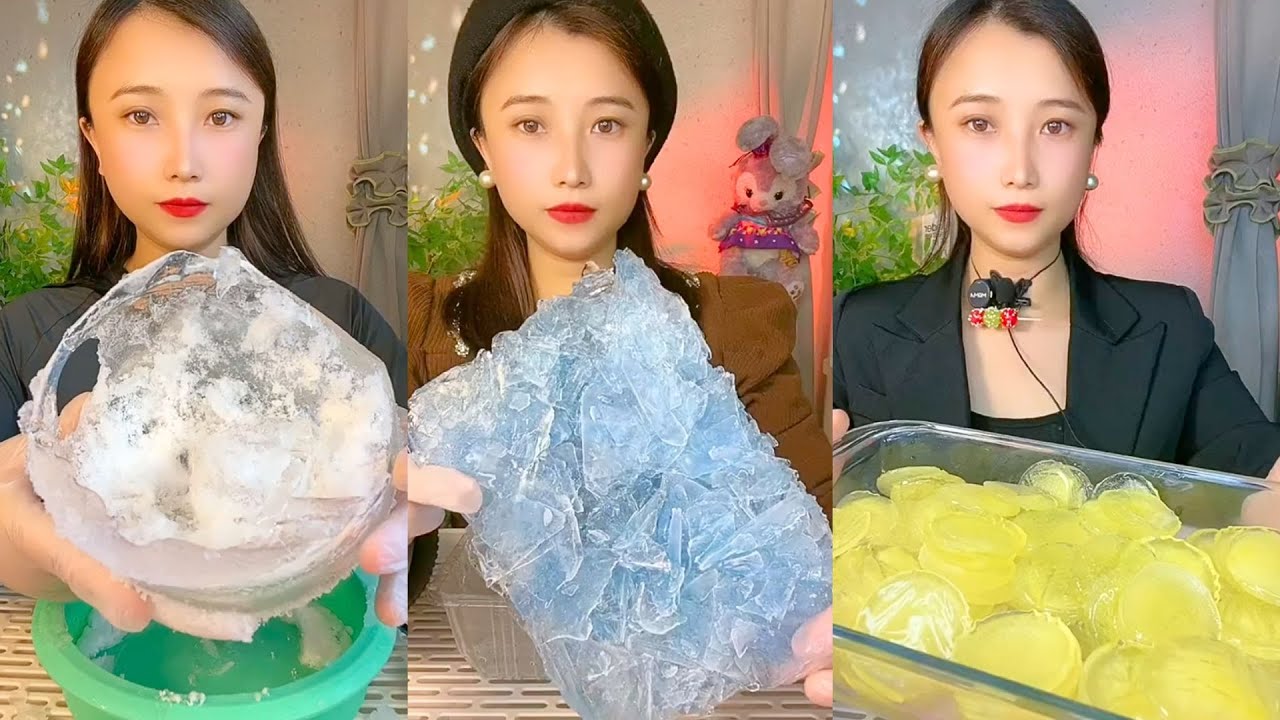 Homemade Chinese Ice Eating ASMR | Soft Frozen Desserts & Snow Ice Sounds #46