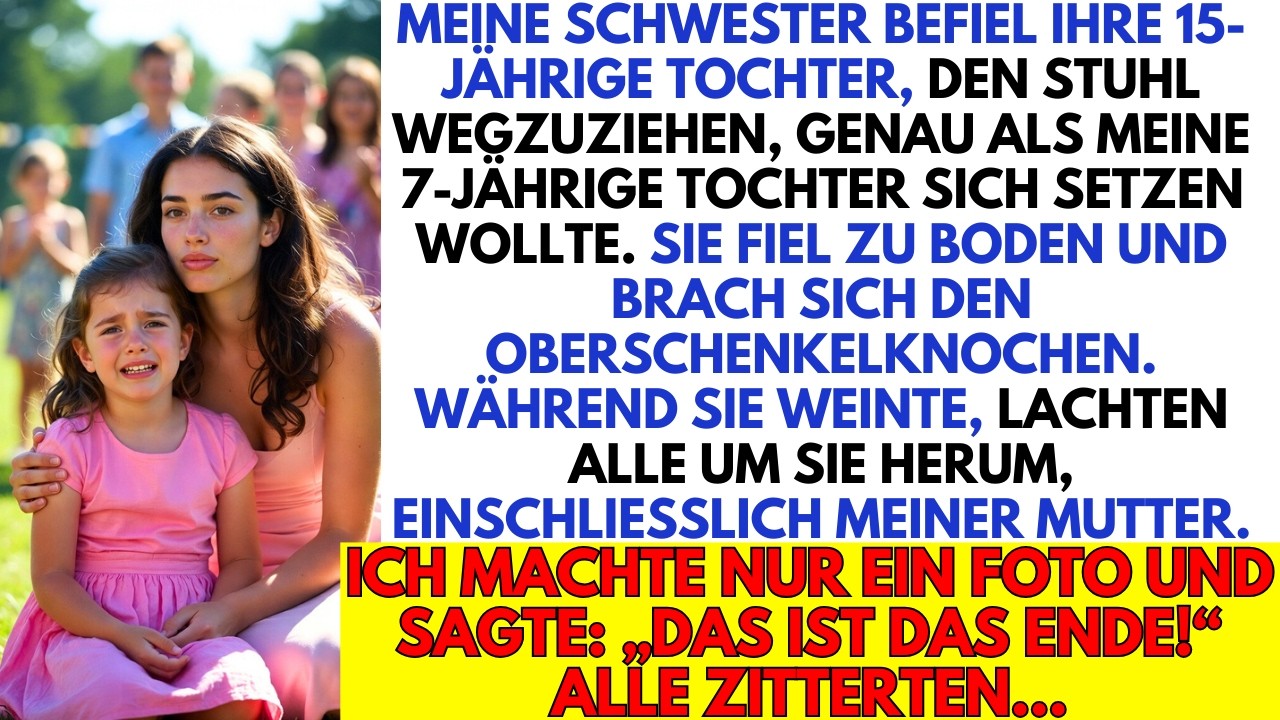 Meine Nichte brach meiner 7-jährigen Tochter den Oberschenkel. Erst Lachen, dann Tränen im Gericht