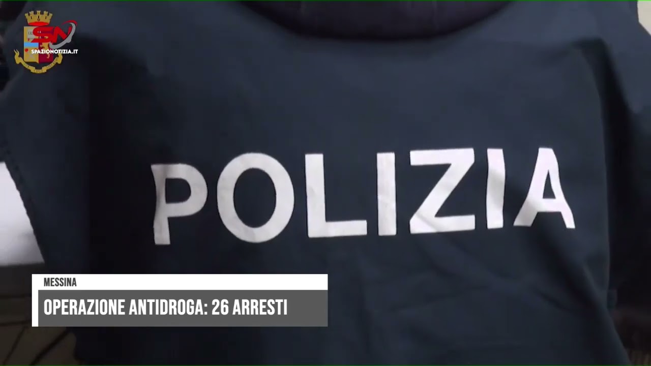 Messina: operazione antidroga della Polizia di Stato, 26 arresti