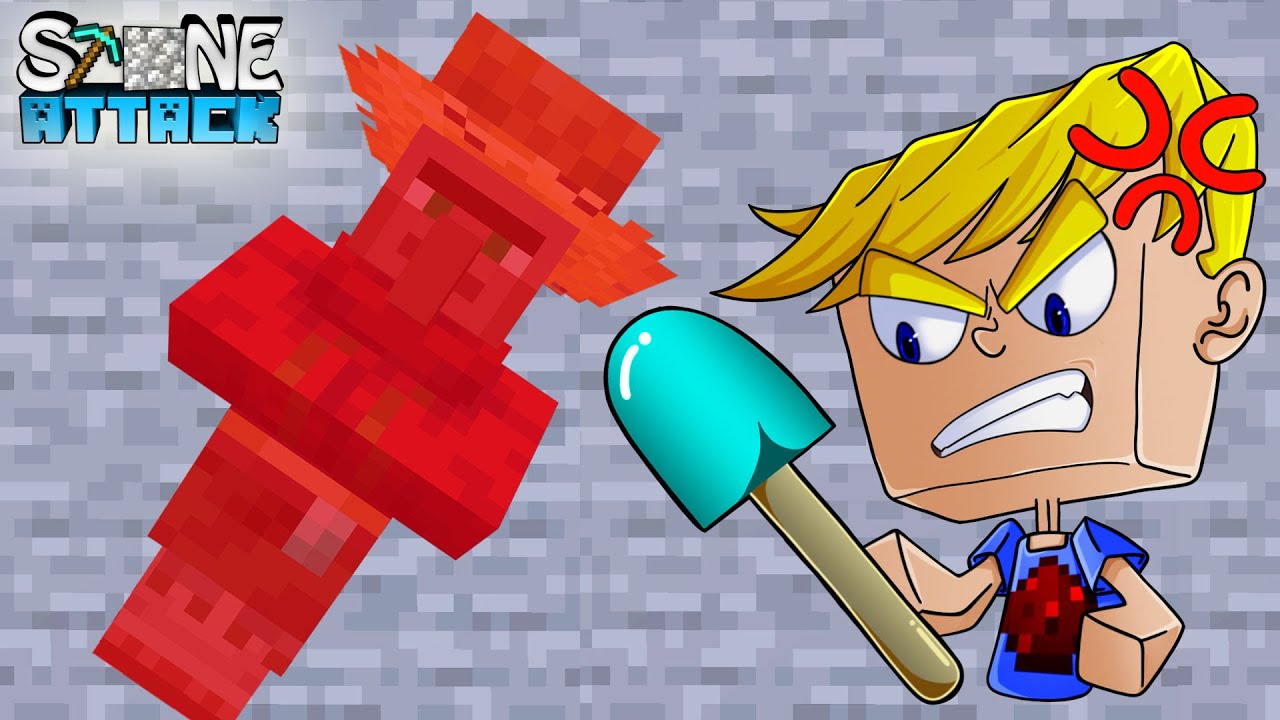 Villager ENTFÜHRT?! Spark muss GAMEMODE! - Minecraft Stone Attack #13