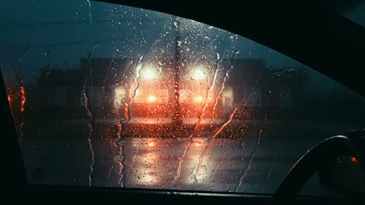Homework Ambience Rainy Drive Sounds Study Background 8hrs | Focus Highway White Noise No Music